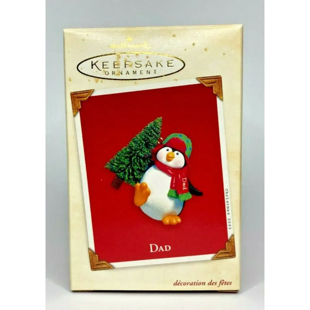 2003 Hallmark Dad Penguin Ornament U65 8898‎